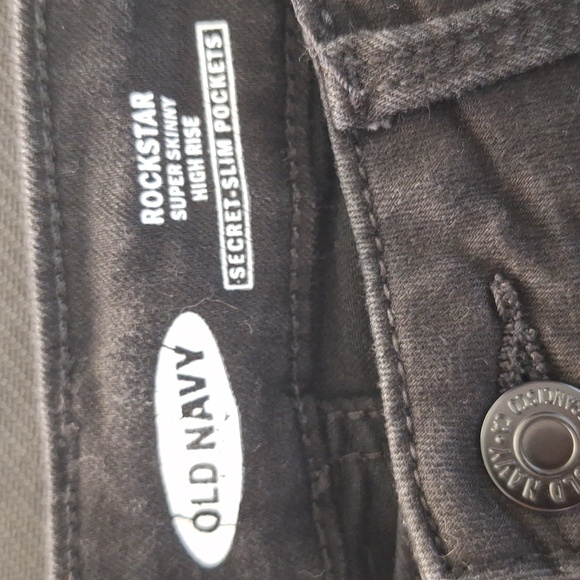 Old Navy Rockstar Jeans  Skinny Black - Picture 6 of 7